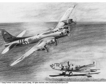 B-17 Flying Fortress Print