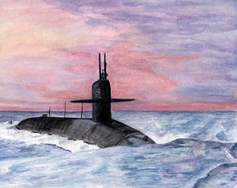Ohio Class Warriors Submarine set of Five (5) Post Cards