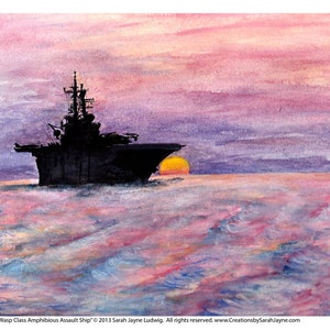 Sunset on Wasp Class Print