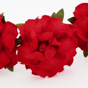 Bright Romantic Red Rose Floral Hair Pin Set/ Bridal/ Wedding Hair Accessories/ Bridesmaid Hair Pin/ Wedding Flower Pins F002
