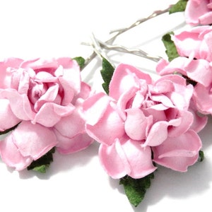 Rose Rose Floral de cheveux Clip Accessoires cheveux Set / mariée / mariage / demoiselle d’honneur Bobby Pin / fleur mariage Pins F025