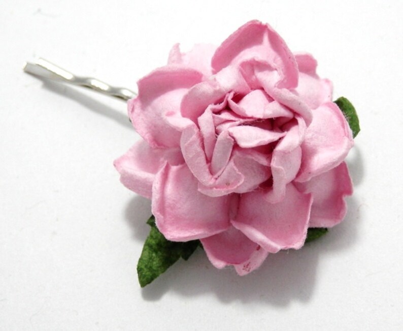 Pink Rose Floral Hair Clip Set/ Bridal/ Wedding Hair Etsy