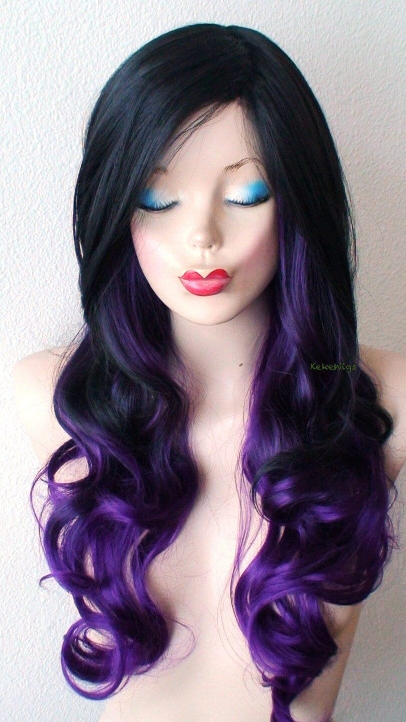 Black ombre wig online