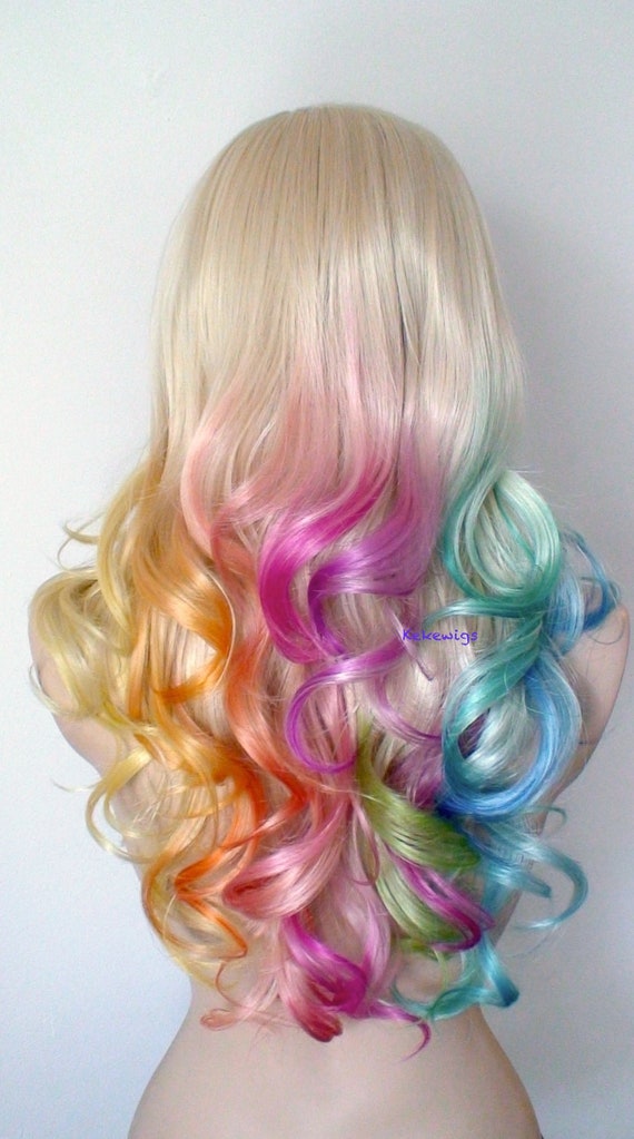 blonde pastel wig
