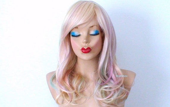 blonde pastel wig