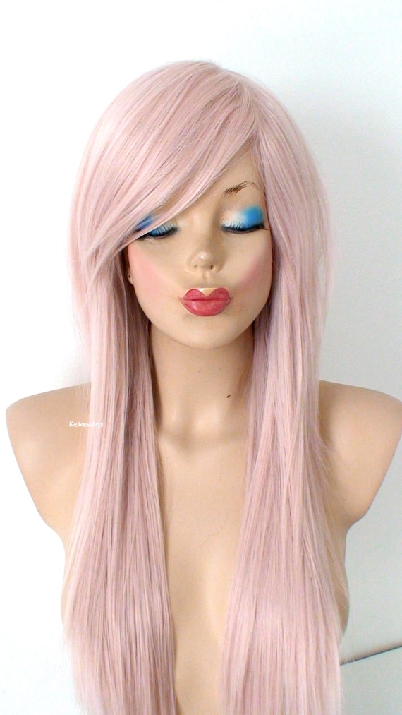 pink wig realistic