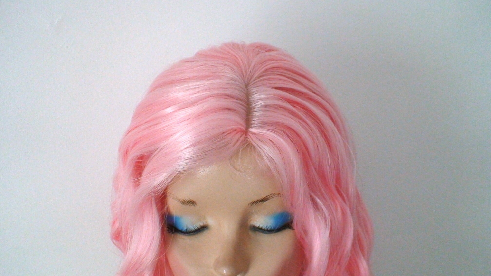 Peach Pink Wig. 16 Wavy Hair Wig. Heat Friendly Etsy