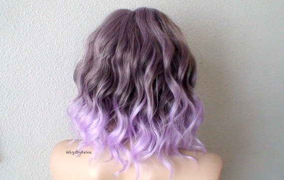 Pastel Lavender Ombre Wig: 16 display picture 3