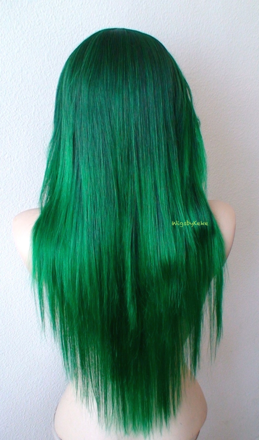 Irish Green Ombre Wig. Scene Wig. 28 Straight Layered - Etsy