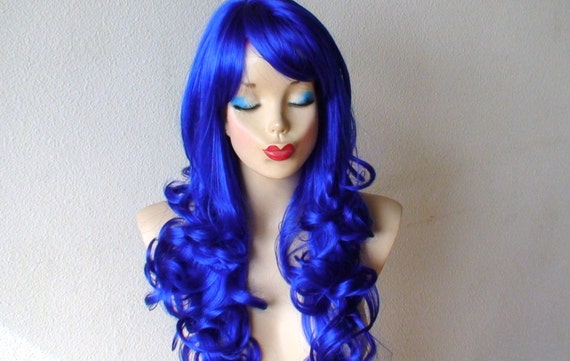 Blue Hair Wig for Men - Etsy.com - wide 1