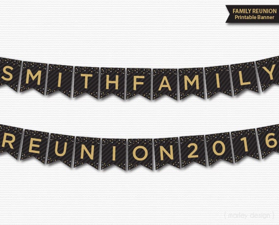 Items Similar To Family Reunion Banner Printable Personalized