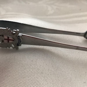 Vintage Domini Dirige Nos London Sugar Tongs