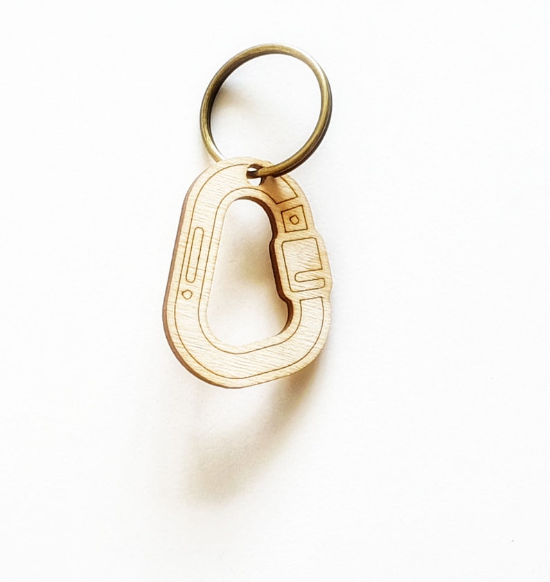 Wooden Climbing Carabiner Keyring Climbing Shoe Keychain Etsy Canada