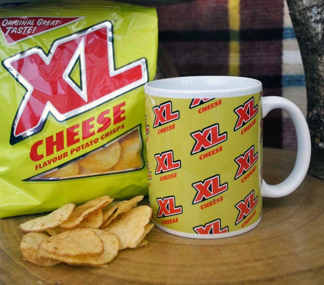 Cheese XL Crisps Ceramic Mug, Cumbria Food Gift, Dumfries and Galloway