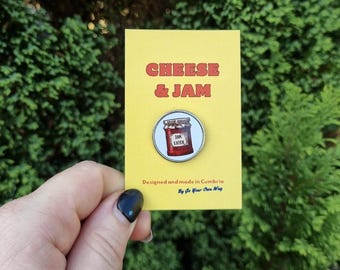 Jam Eater Pin Badge: Cumbrian Novelty Lanyard Pin
