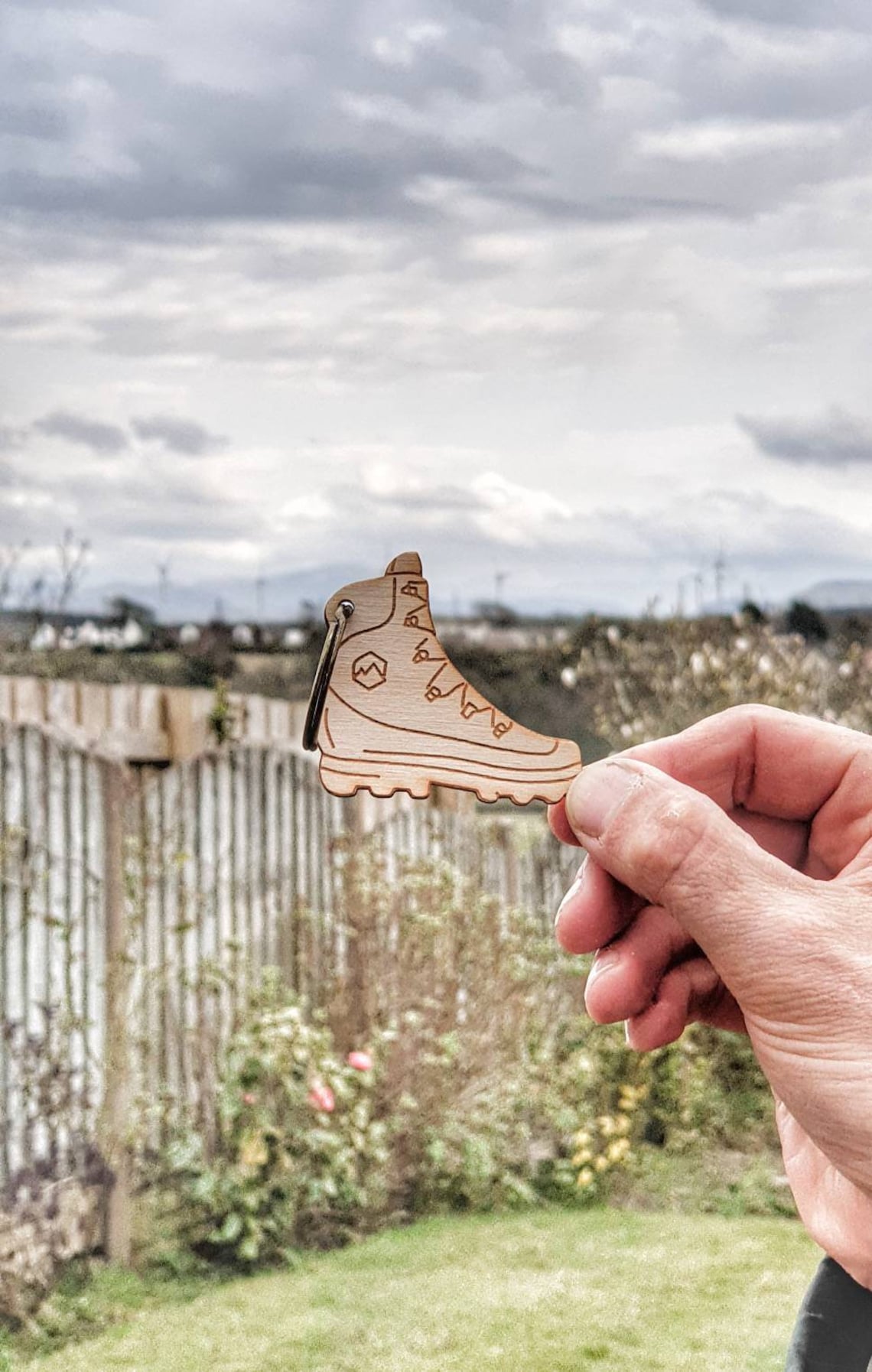 Wooden Hiking Boot Keyring. Sustainable Keyfob. House and Car Etsy