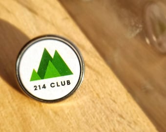 214 Wainwright Club Pin Badge, Mountain Achievement Badge, Hiking Lapel Pin, Walking Badge, Lake District Gift.