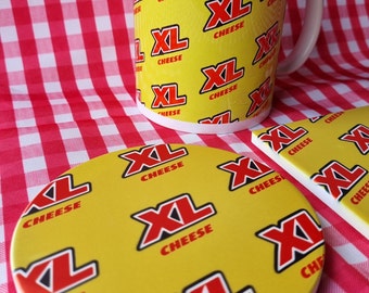 Cheese XL Crisp Coaster, Gift for food lovers, Lake District Gift.
