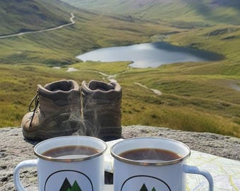 Wainwrights 214 Club Emaille Tasse: Seenplatte Wander Geschenk