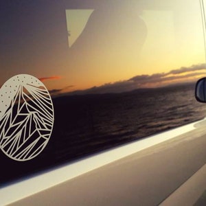 Helvellyn Mountain Car Decal: Lake District Van Life Sticker
