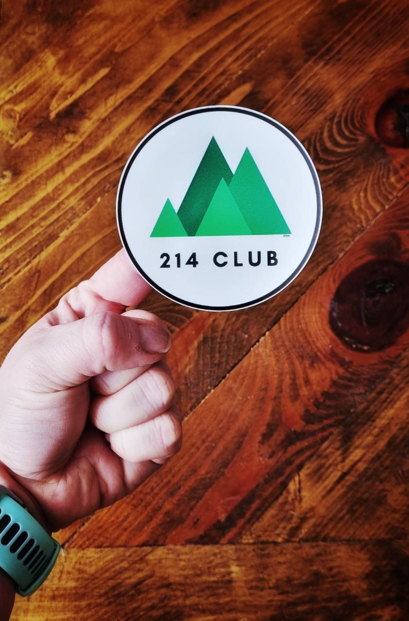 214 Wainwright Club Vinyl Sticker: Lake District Fell Walking Achievement