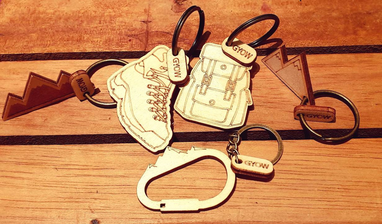 Wooden Hiking Boot Keyring. Sustainable Keyfob. House and Car Etsy
