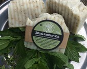 Natural ROSEMARY MINT Soap-Essential Oil Blend-Vegan-Gluten Free-