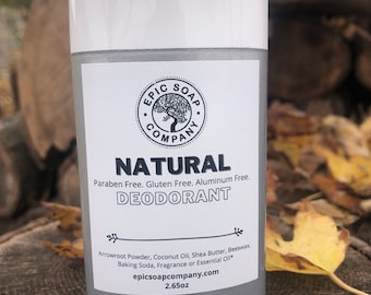 EPIC Natural Deodorant -Your armpits will rejoice-Gluten Free-Aluminum Free-Essential Oils-Fragrance Oils-