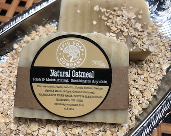 AVENA NATURAL - Sin fragancia - Exfoliante suave - Jabón en barra
