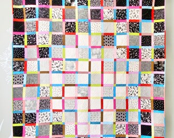 Peanut Butter Glow throw size quilt