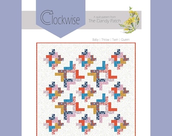 Clockwise Quilt Pattern - PDF Download
