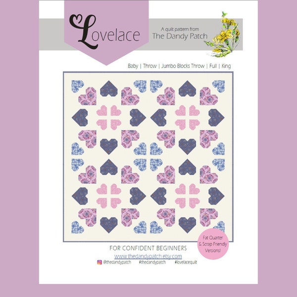 Lovelace Quilt Pattern - PDF Download