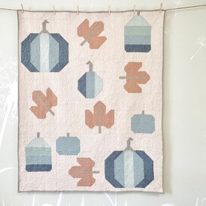 Pastel Pumpkin Patch-quilt in werpformaat