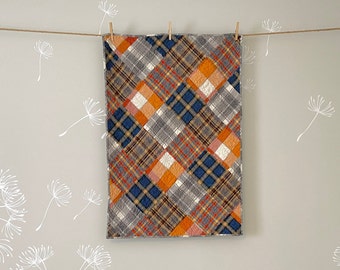 Tiger Scout snuggler lovey quilt in Mammoth flannels