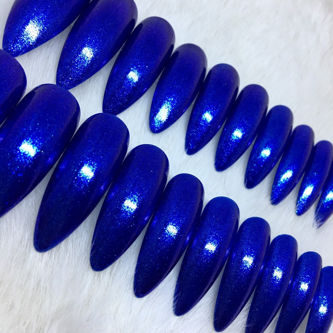 Sapphire Snow Iridescent Heart Chunky Glitter for Nails, Arts
