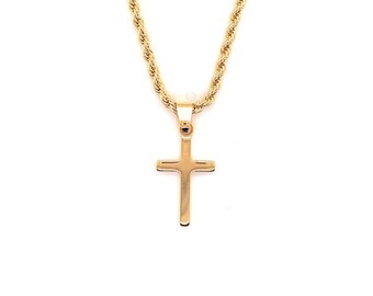 Rope Chain Cross - Etsy