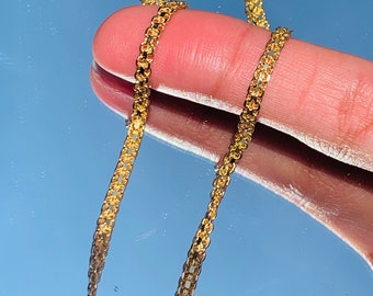 18K Gold Filled Layered Mesh Necklace,Non Tarnish Thin Gold Herringbone,Flat Snake Mesh Choker,Gold Filled Necklace,Gold Layered Necklaces