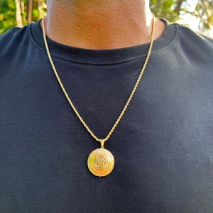 18k Saint Benedict Medal Necklace, St. Benedict Jewelry, Religious Necklace, Cadena San Benito, Christian Jewelry, Gold Filled, Gift