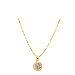 18k Holy Spirit Charm Necklace, Religious Necklace, Christian Necklace, Holy Spirit Jewelry, Charm Necklace, Communion Gift, Ready to ship image 4