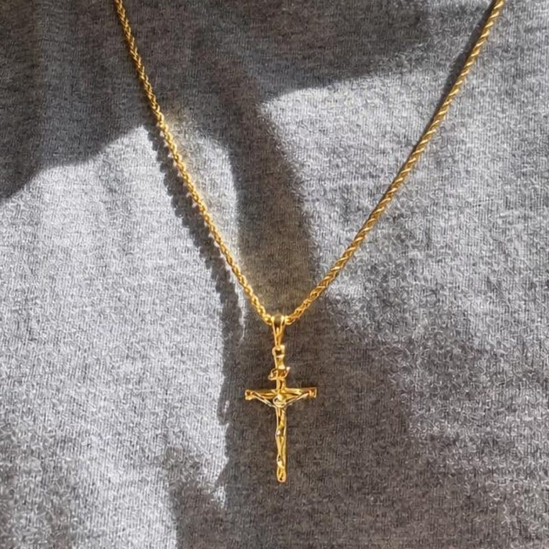 Mens Silver Crucifix Ring - Etsy Israel