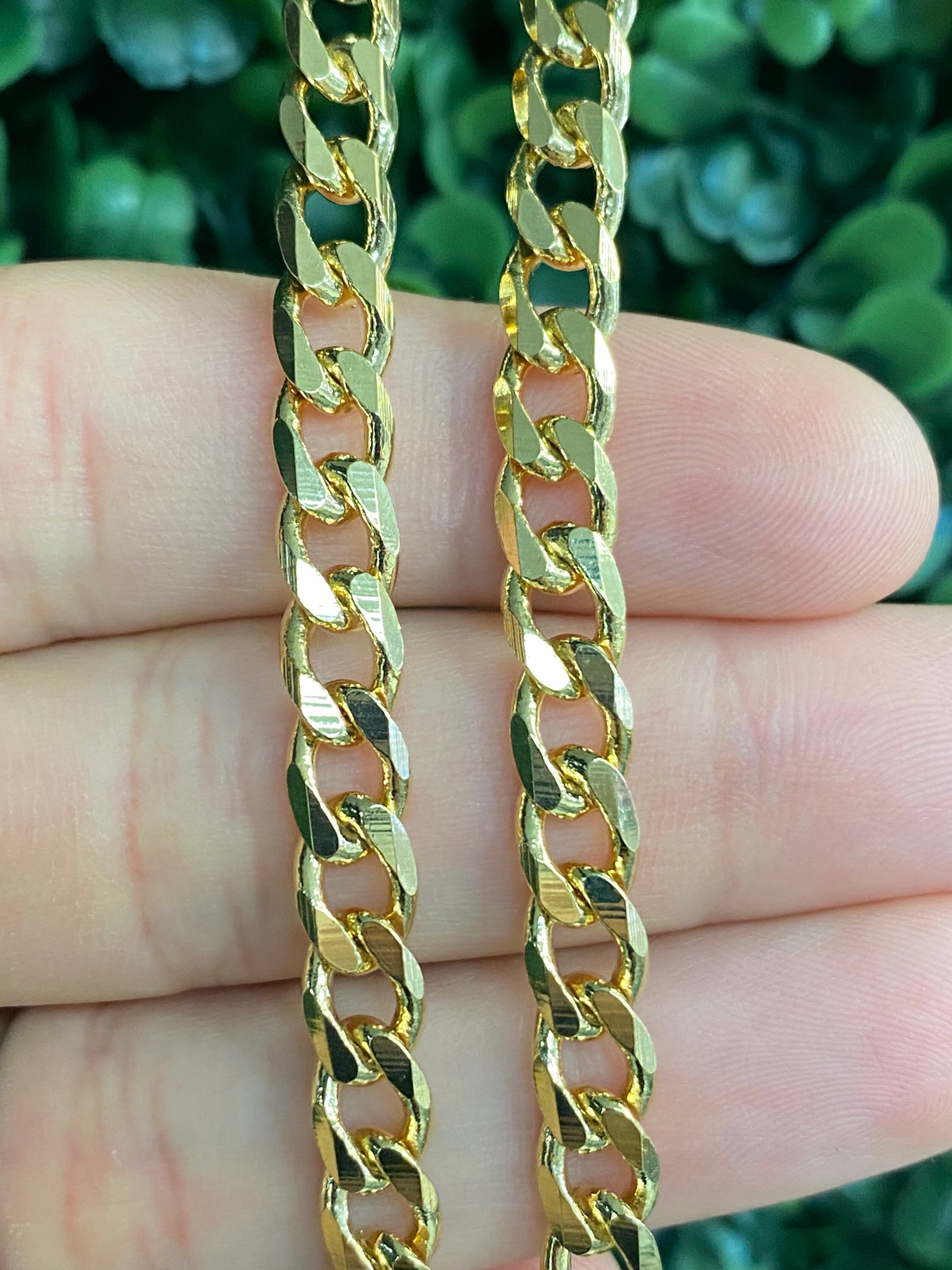 Thick Mens 18KT Gold Filled Chain Durable NecklaceGift For Etsy