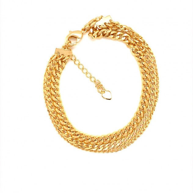 Braccialetti impilabili placcati in oro delicato 14K per le donne Braccialetti a catena alla moda Graffetta regolabile Tennis Gioielli carini  36