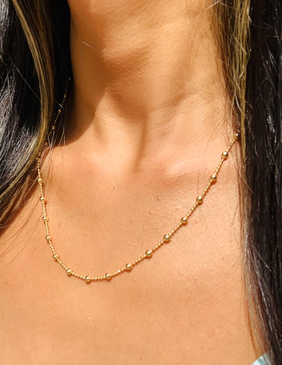 Filled gold necklace deals