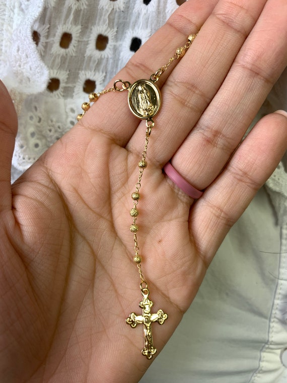 18k Gold Filled Rosary Chain 