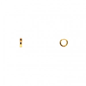 9mm Square Edged Mini Hoops, Gold Filled Huggies, Small Hoop Earrings, Dainty Huggy Earrings,Ear Stack, Dainty Hoops,Hoop Earrings, Huggies image 5