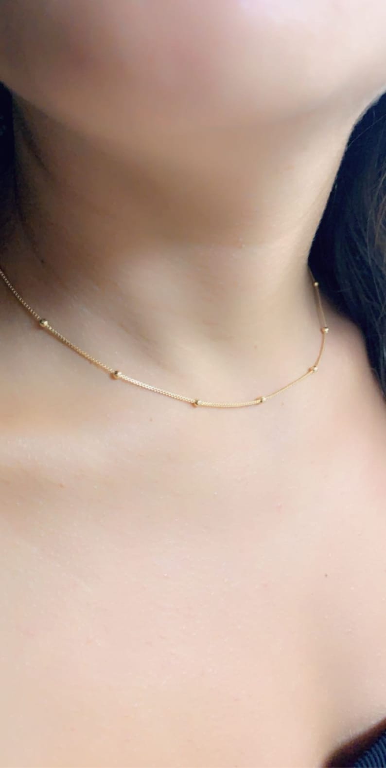 Dainty Gold Necklace,Gold Necklace,Virgin Mary Necklace,Minimalist Gold necklace,Gold Chain,Religious,Tiny Charm necklace,Layer Necklace,Mom