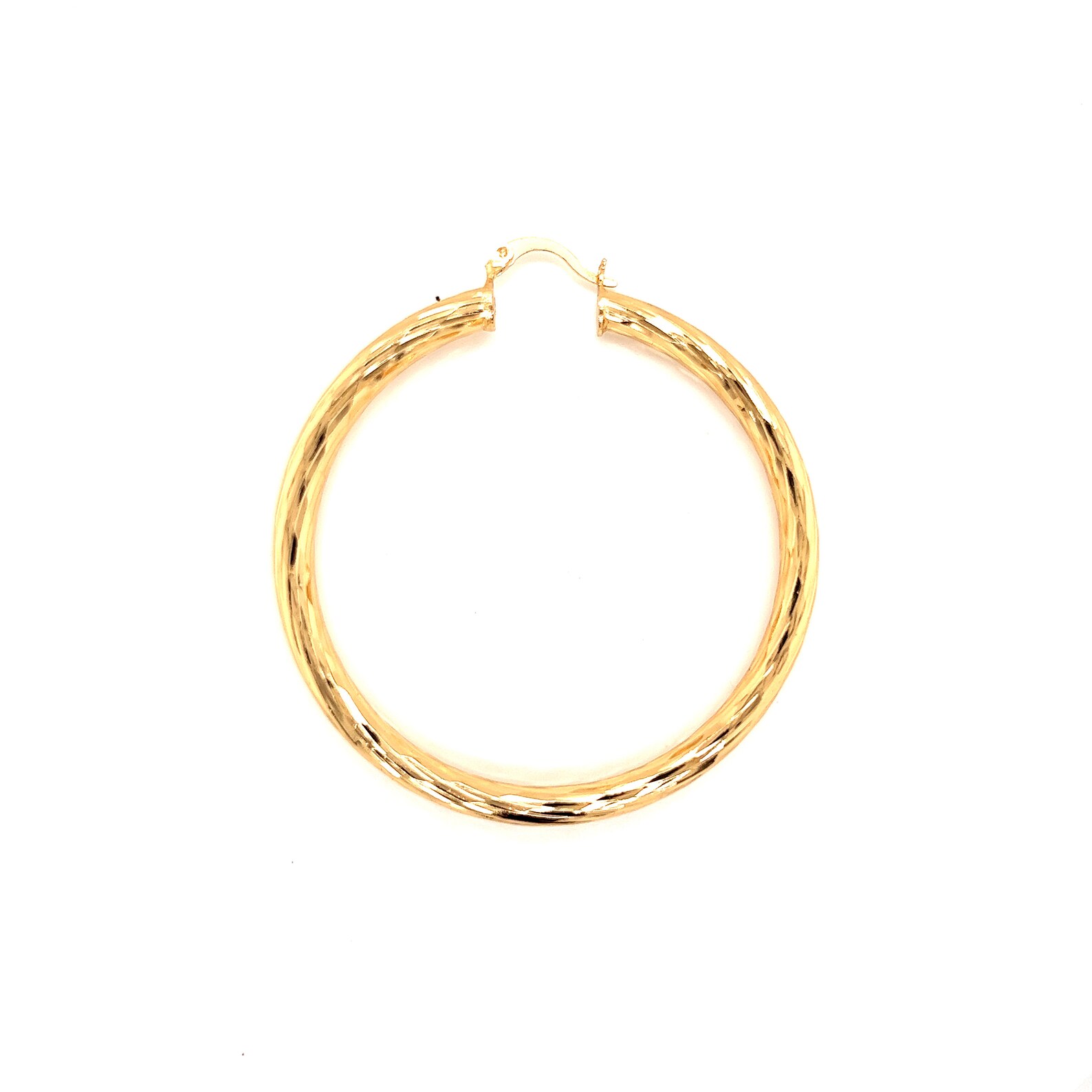 Large Tube Hoop Earrings | 18k Gold-Plated