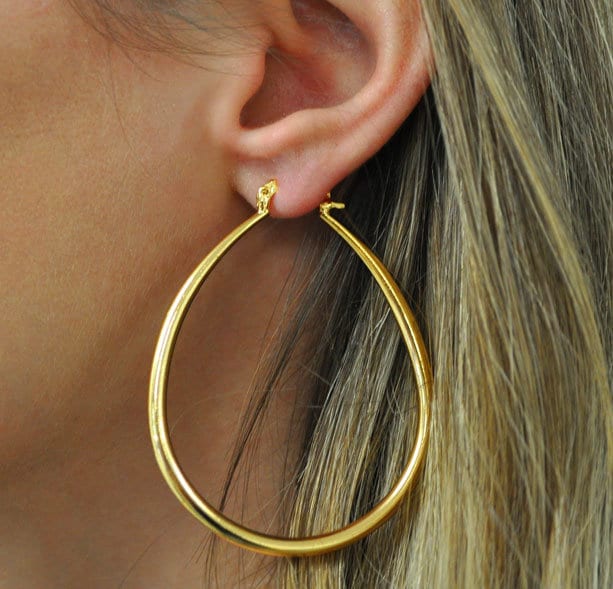 Orecchini a goccia piccola in oro giallo 18k | GV