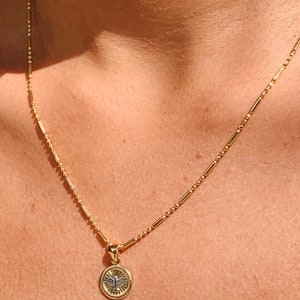 18k Holy Spirit Charm Necklace, Religious Necklace, Christian Necklace, Holy Spirit Jewelry, Charm Necklace, Communion Gift, Ready to ship image 7
