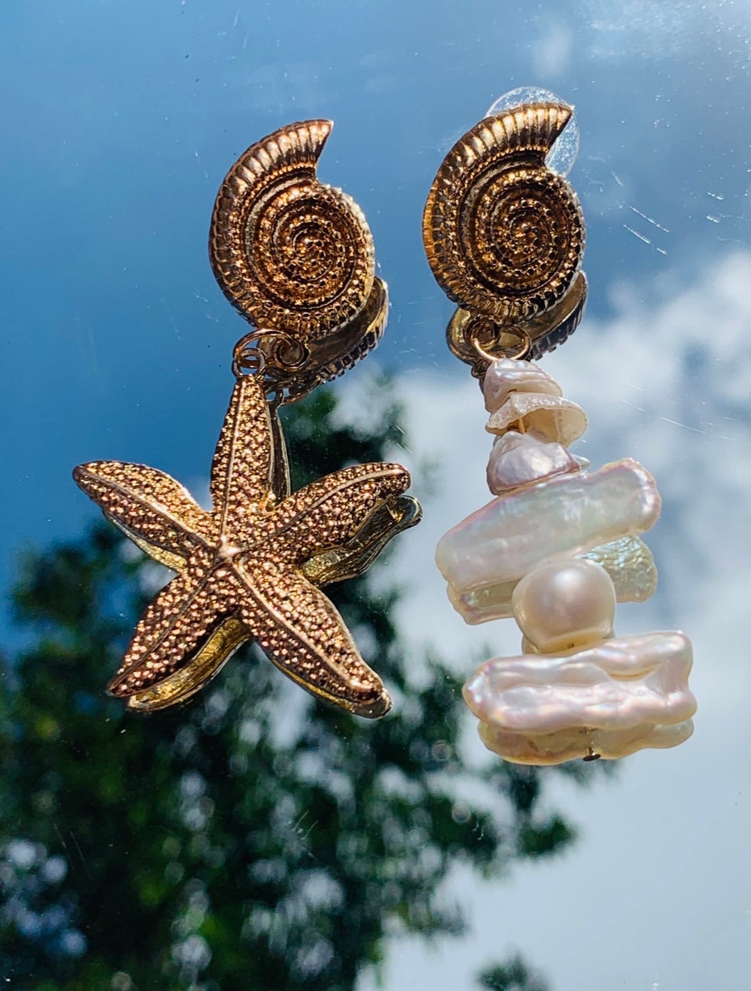 Blaire Sea Shell Earrings main image 0